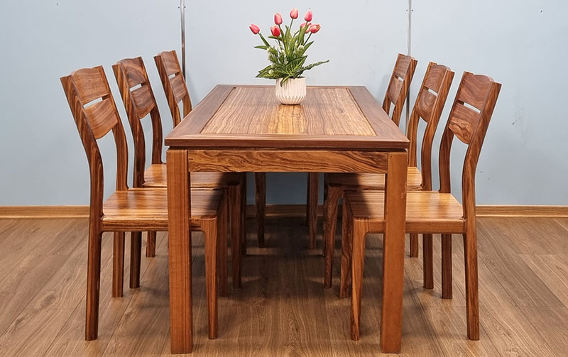 Bàn ăn gỗ hương xám BA038