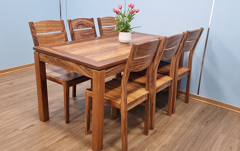Bàn ăn gỗ hương xám BA038