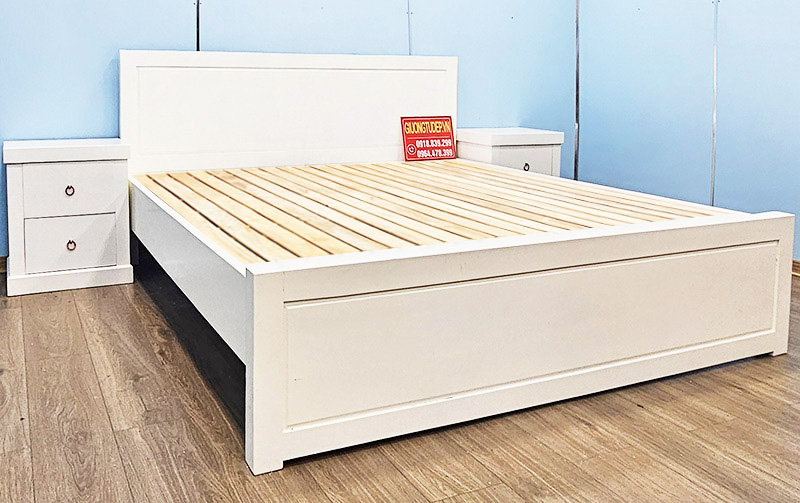 Giường Ngủ Mù Trắng