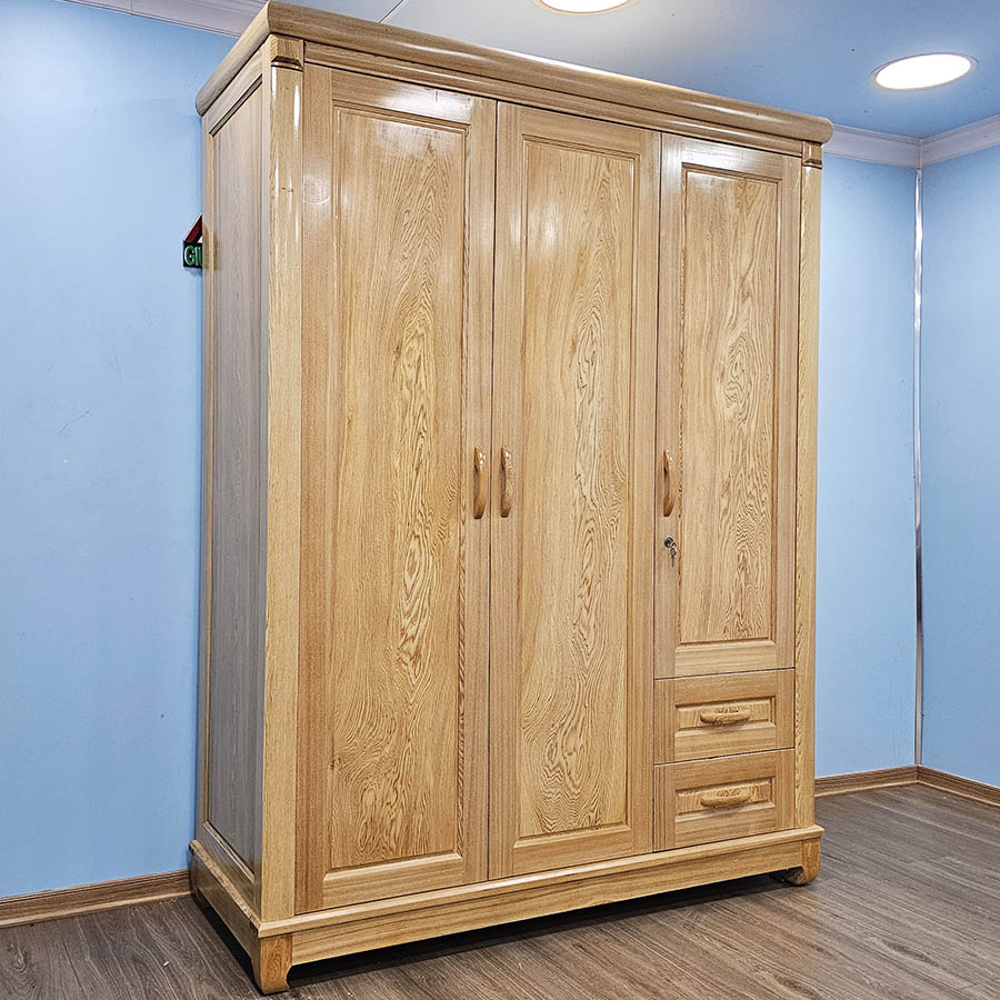 Tủ Quần Áo Hiện Đại 1m6 Gỗ Pơ Mu