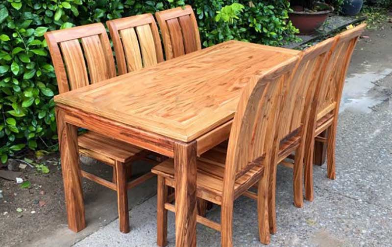 Bàn ăn gỗ hương xám BA037