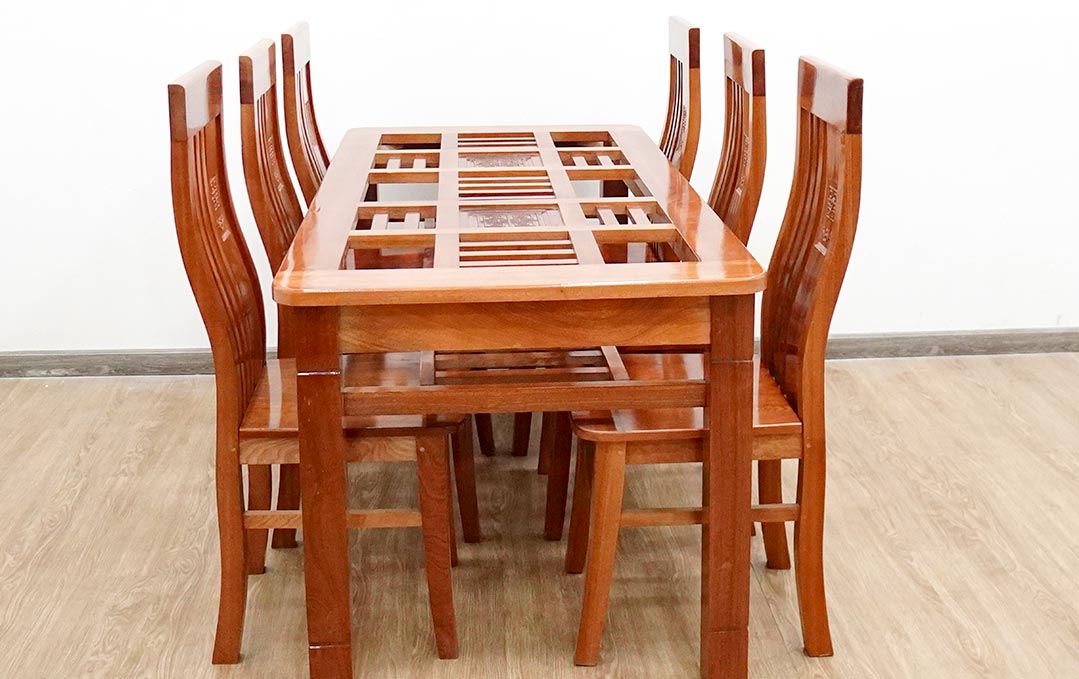 Bàn ăn gỗ xoan đào BA007