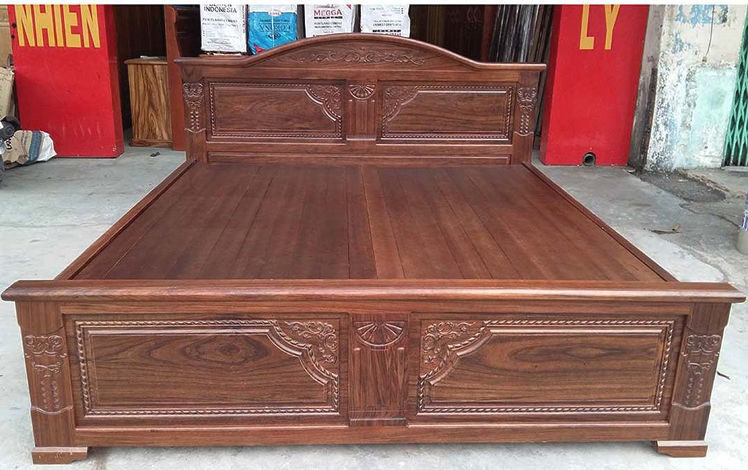 Giường ngủ gỗ mun GM43