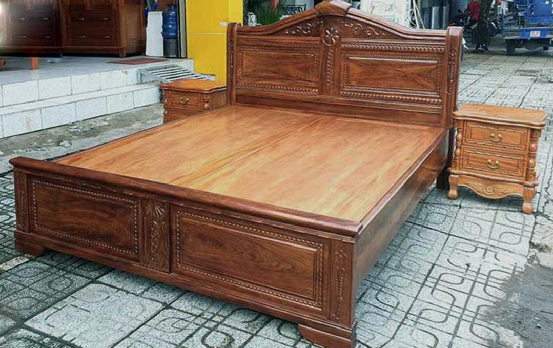 Giường ngủ gỗ mun GM46