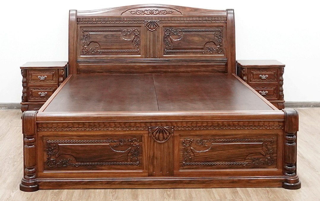 Giường ngủ gỗ mun GM75