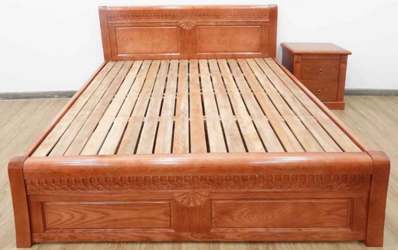 Giường ngủ gỗ sồi GS39