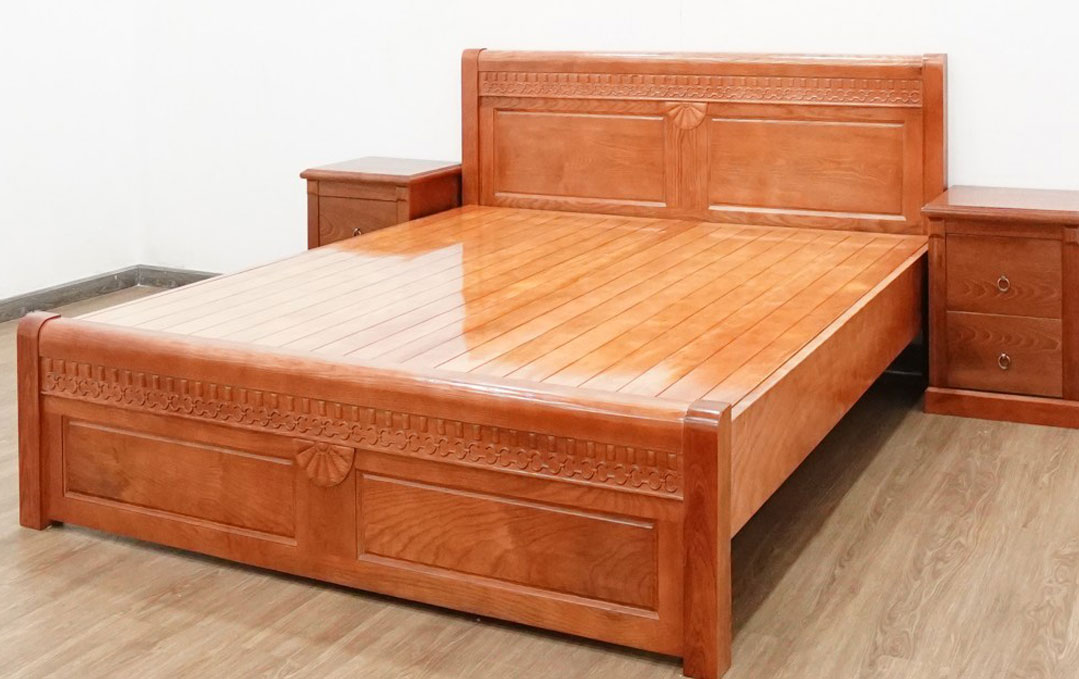Giường ngủ gỗ sồi GS95