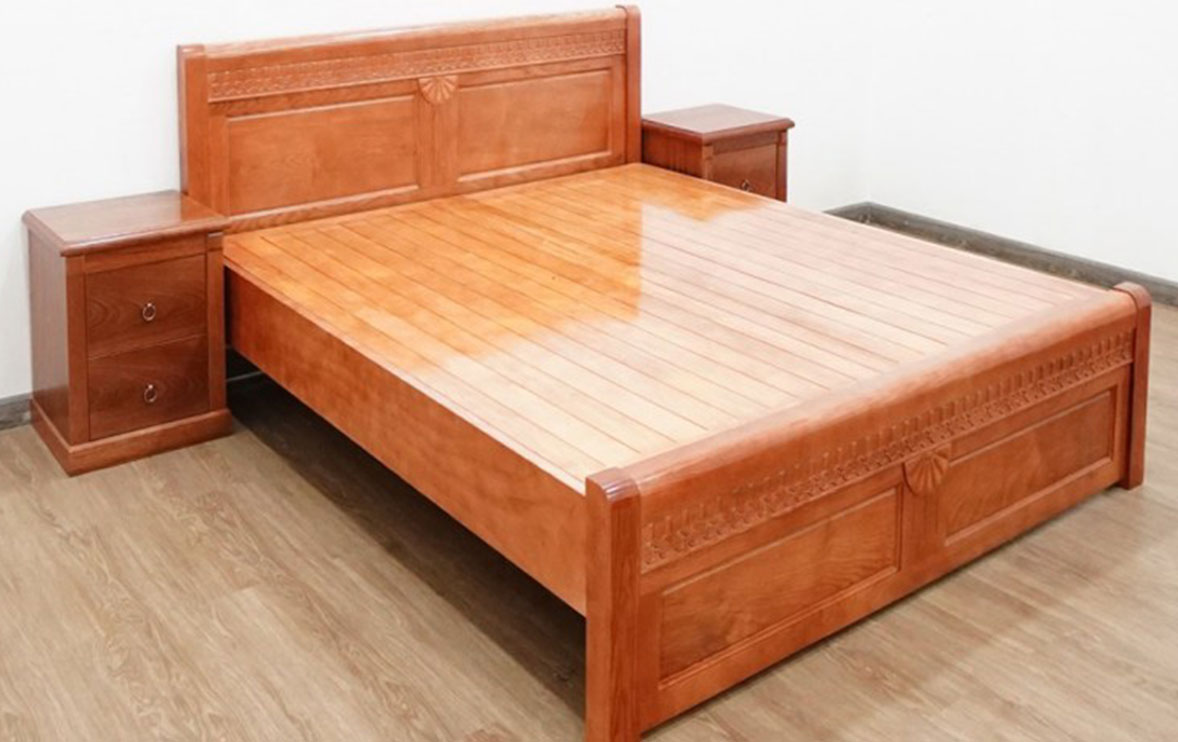 Giường ngủ gỗ sồi GS95