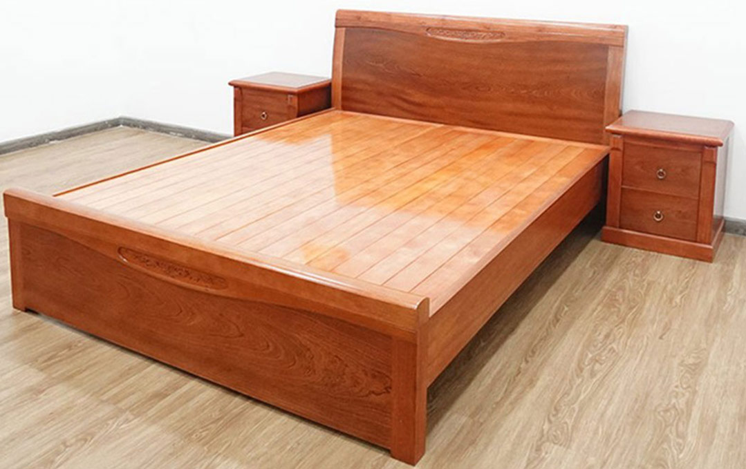 Giường ngủ gỗ xoan đào GX27