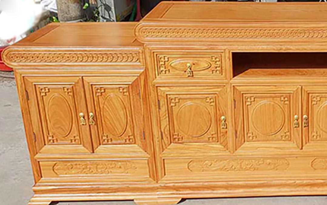 Kệ tivi gỗ gõ đỏ TV15