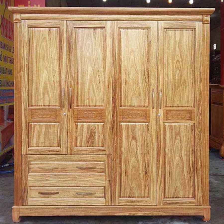 Tủ quần áo gỗ hương vân TH36