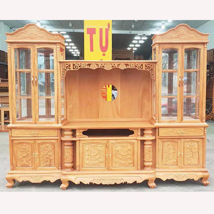 Tủ rượu gỗ gõ đỏ TR002