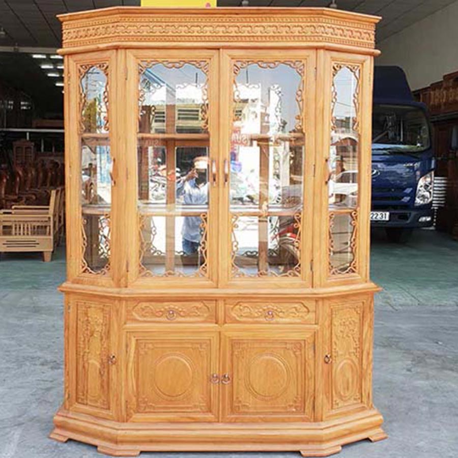 Tủ rượu gỗ gõ đỏ TR004